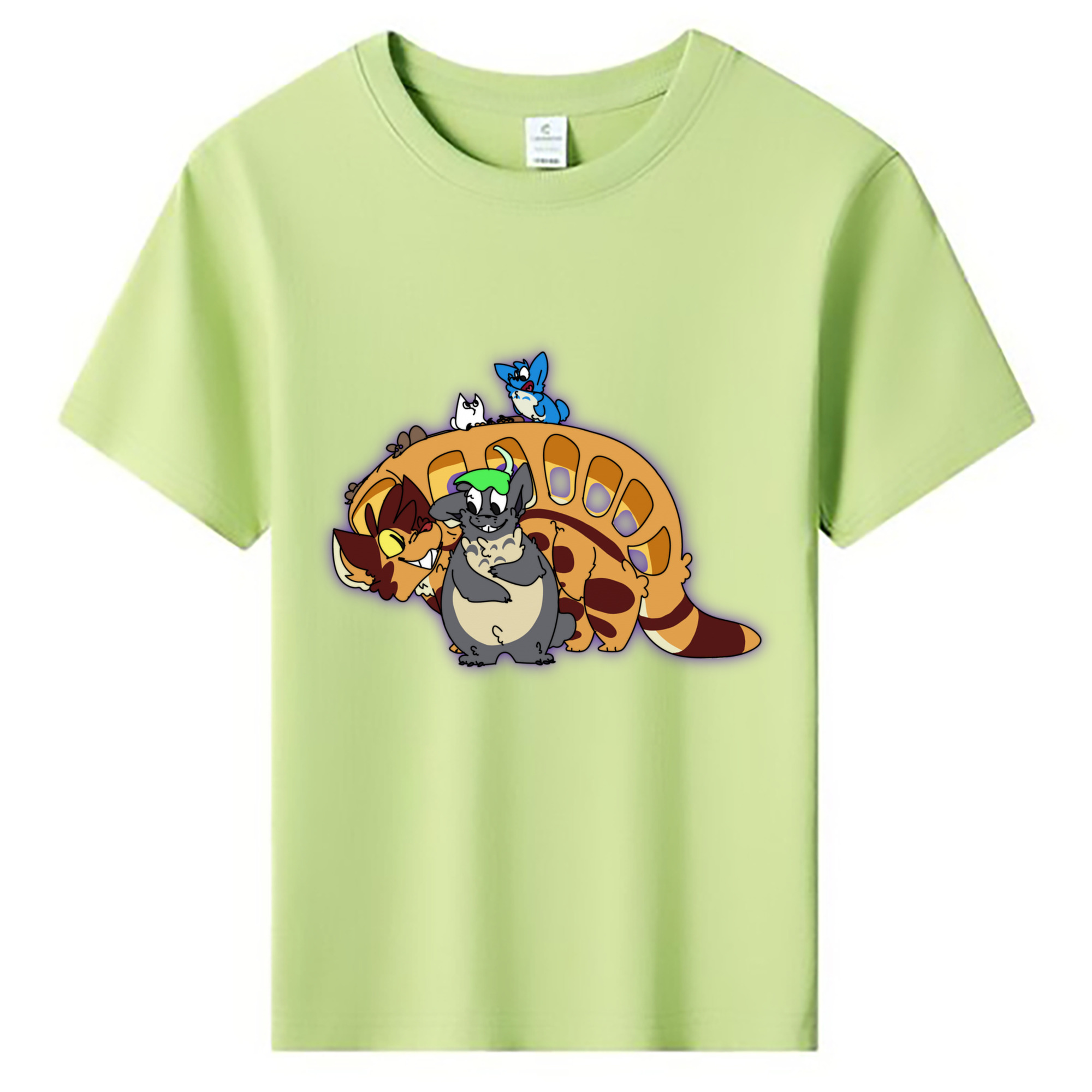 （画像用） となりのトトロ 草壁メイ 草壁サツキ My Neighbor Totoro Satsuki Kusakabe Mei Kusakabe 綿100％キッズTシャツ（フロントプリント）